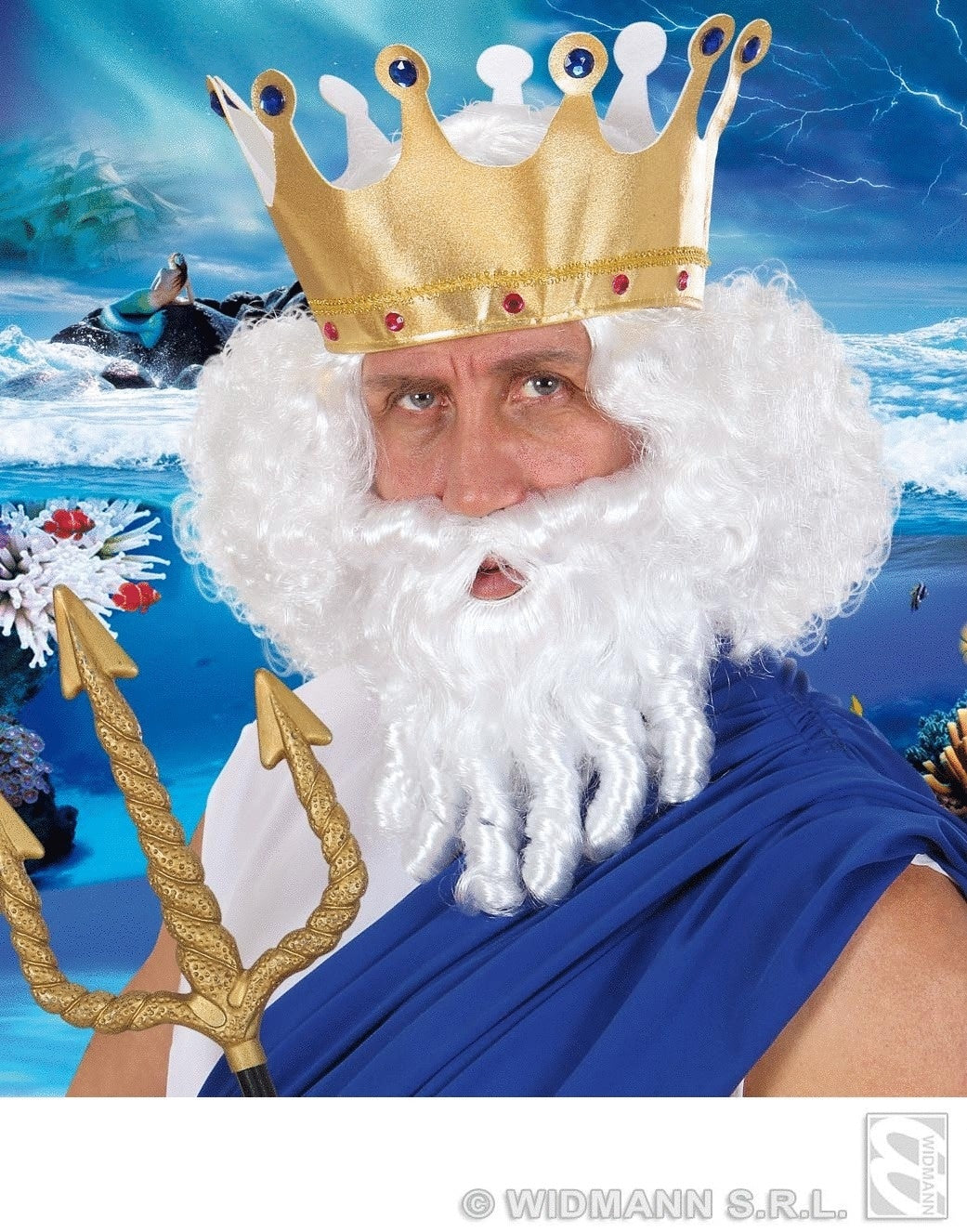 Olymp Perücke mit separatem Bart