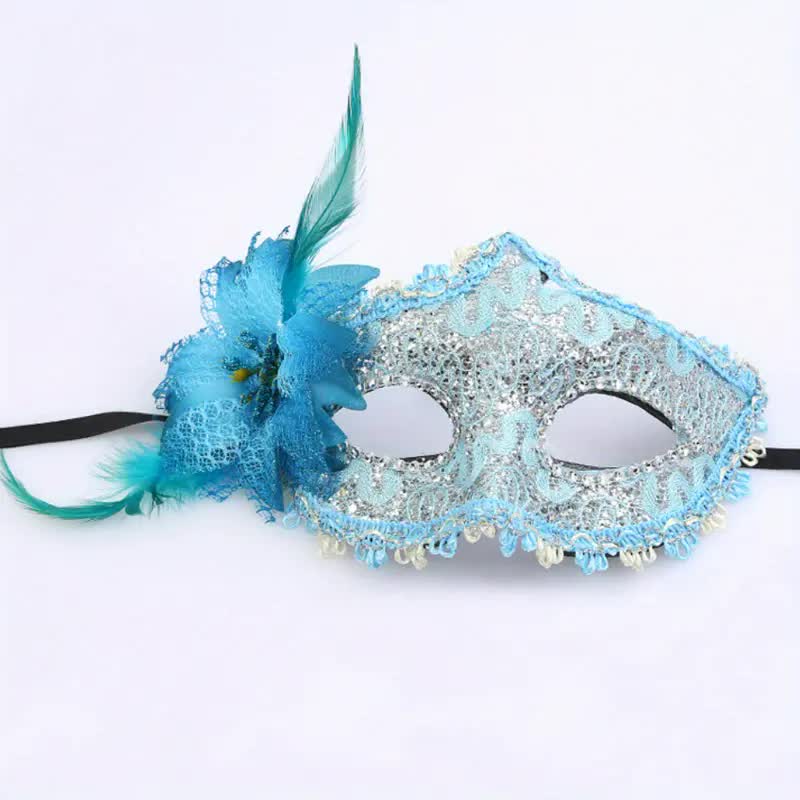 Venezianische Augenmaske mit Blume