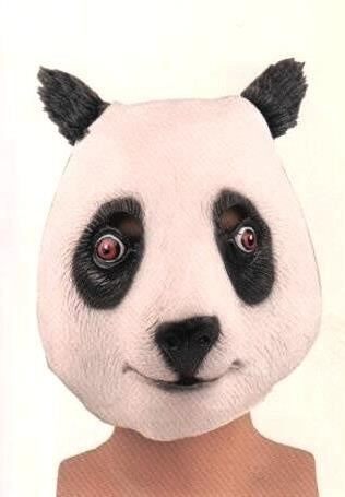 Pandamaske für Erwachsene aus Latex