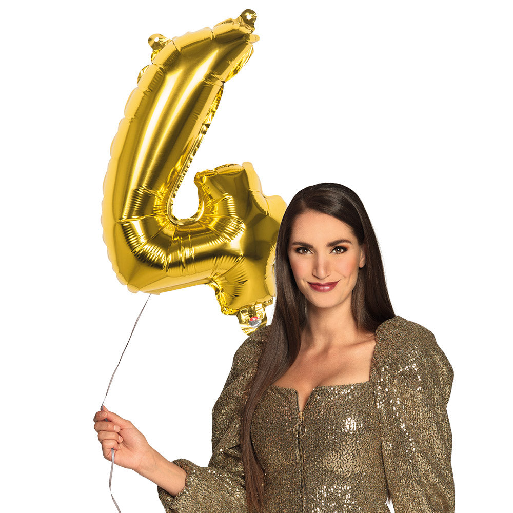 Folienballon Zahl 4 – Geburtstag Deko