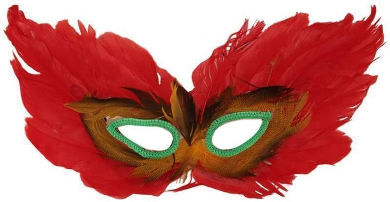Federmaske Dekoration - Augenmaske Erwachsene