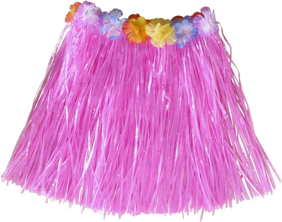 Hawaiirock mit Blumen – Bastrock