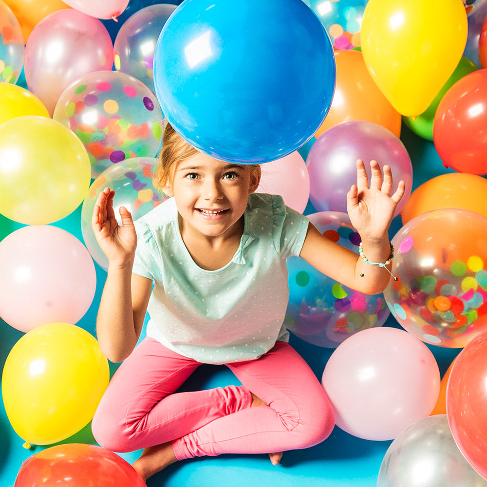 Luftballons in bunten Farben