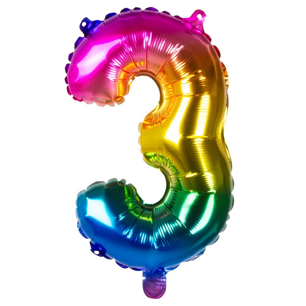 Folienballon Zahl 3 – Geburtstag Deko