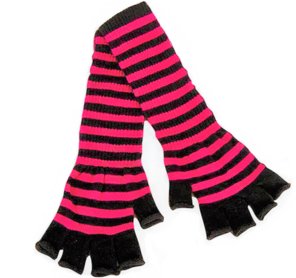 Strickhandschuhe fingerlos – 80er Handschuhe