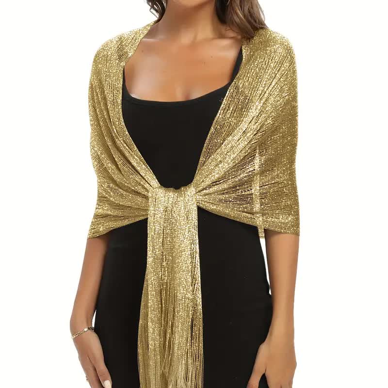 Glanz & Glamour Schal mit Schnalle