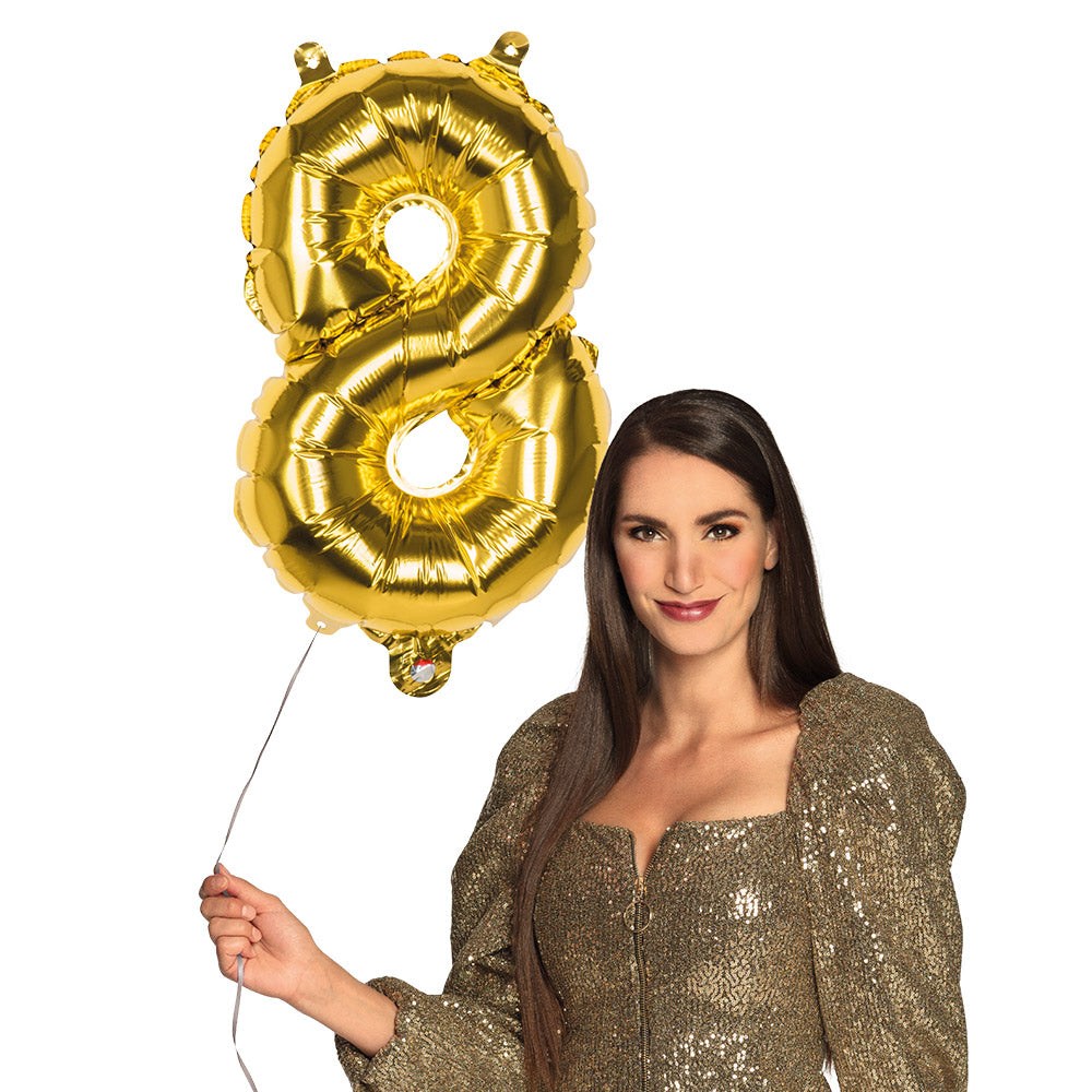 Folienballon Zahl 8 – Geburtstag Deko