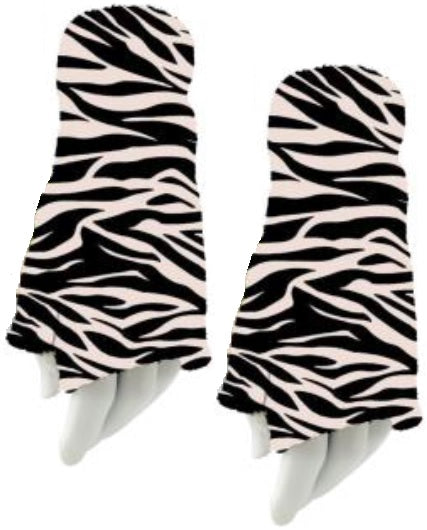 Plüschhandschuhe fingerlos – Safari