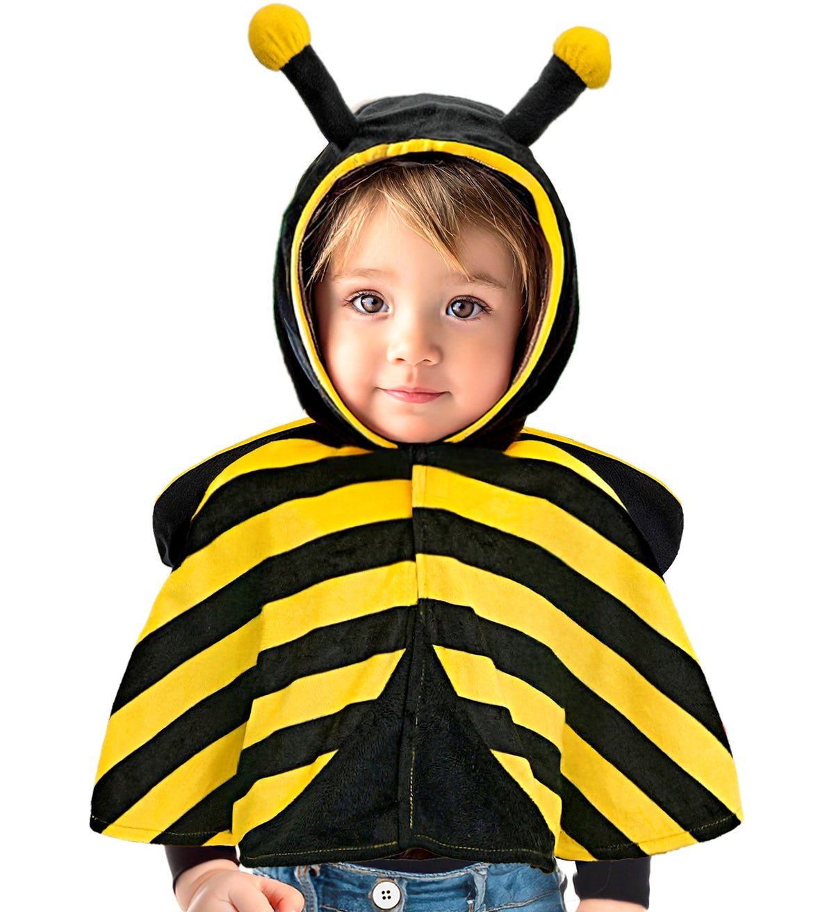 Bienen Umhang mit Kapuze und Fühlern