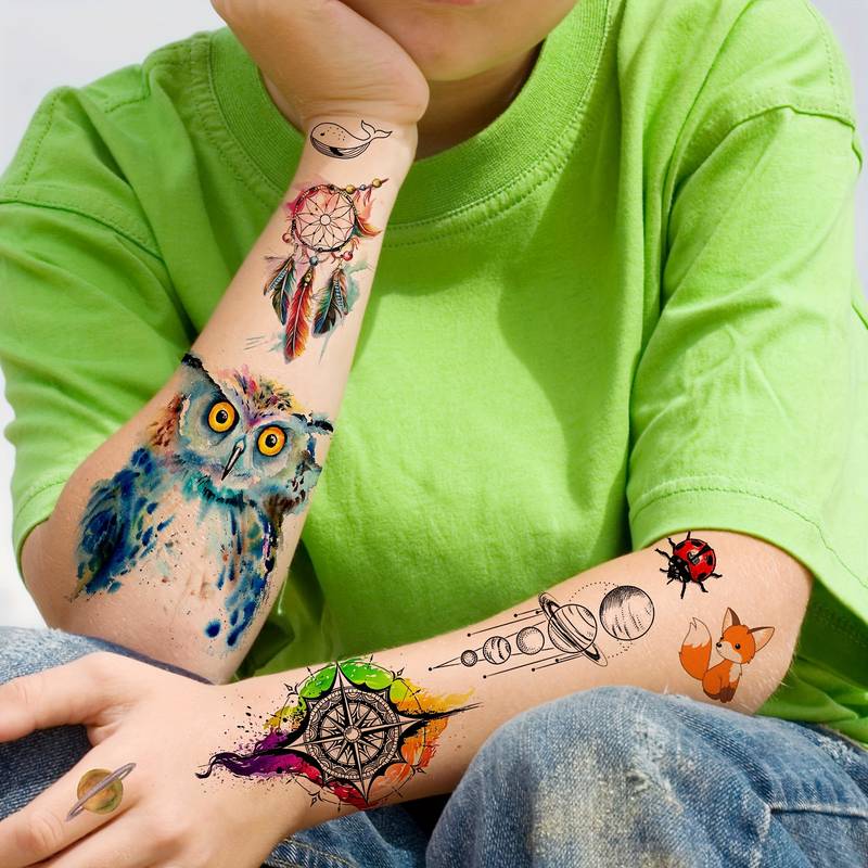 Tattoos Löwe, Krone & Anker