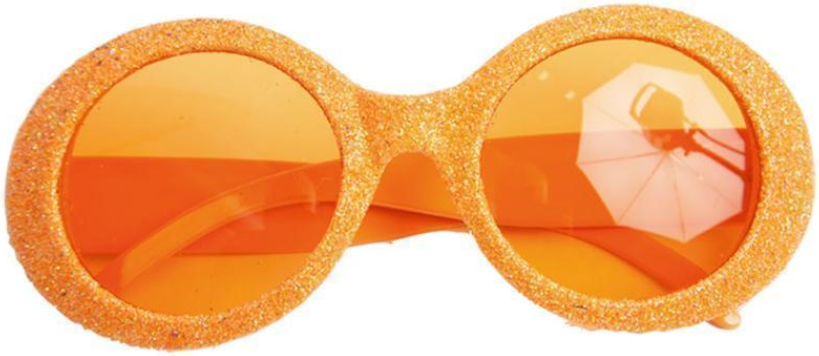 Partybrille mit Glitzer – Silvester
