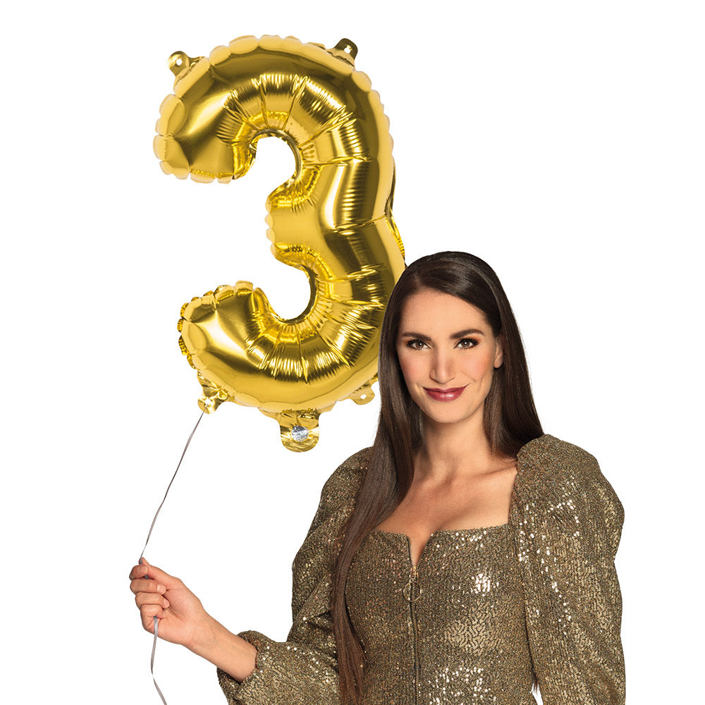 Folienballon Zahl 3 – Geburtstag Deko