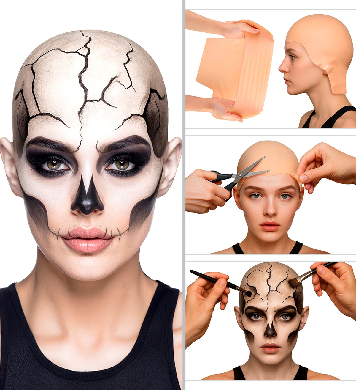 Latex Glatze – Vollglatze Kahlkopf