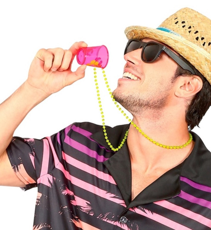 Shotglas mit Halskette – Hawaii & Beach Party