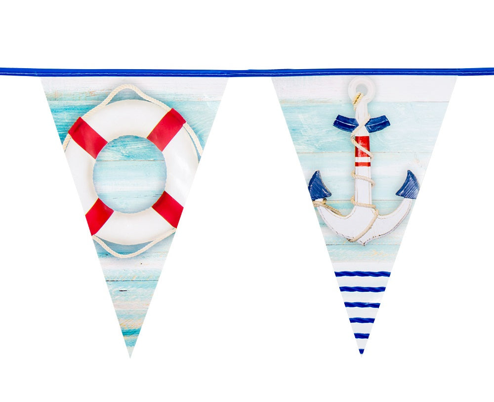 Schiff Girlande – Matrosen & Kapitän Deko