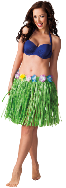 Hawaiirock mit Blumen – dehnbarer Blumenrock