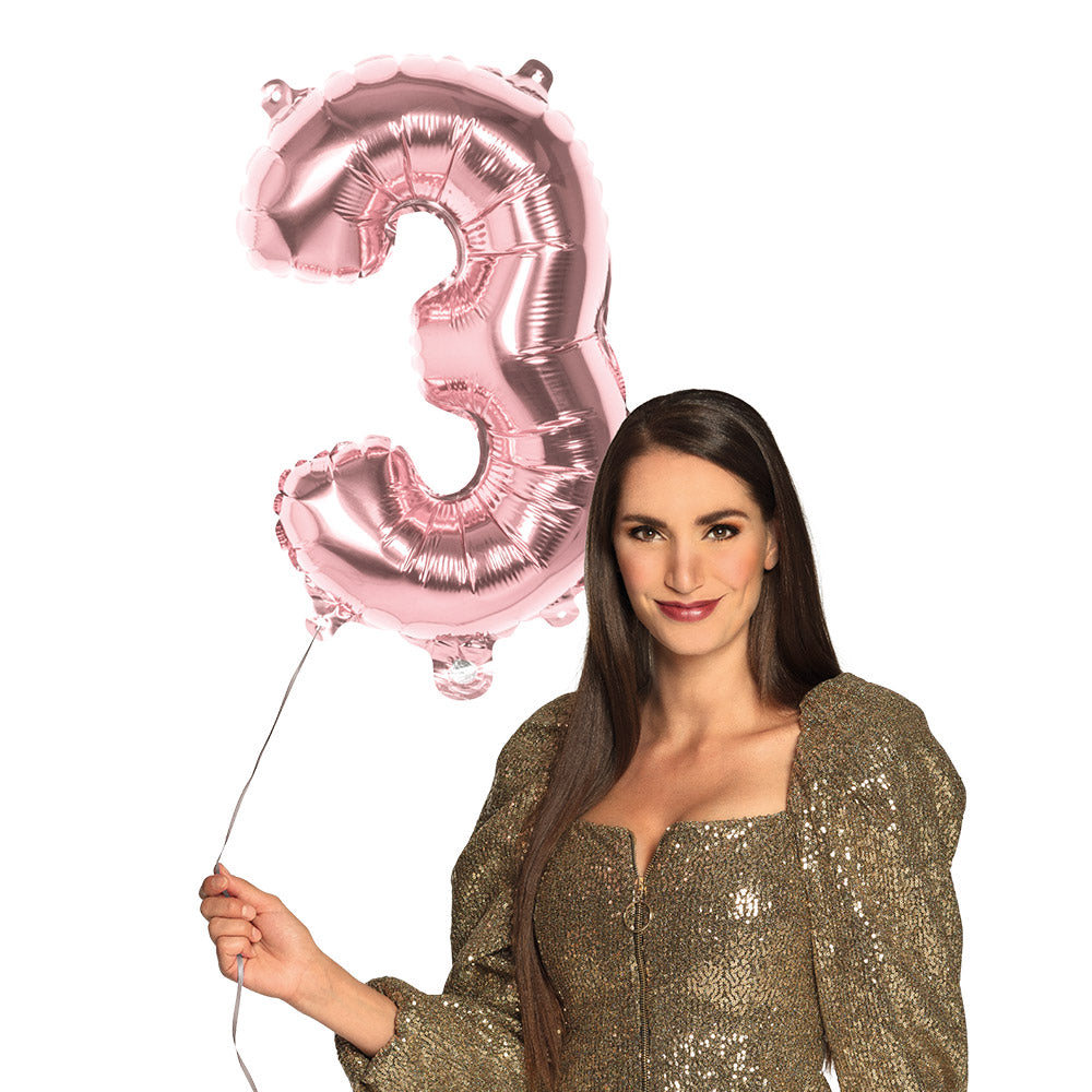 Folienballon Zahl 3 – Geburtstag Deko
