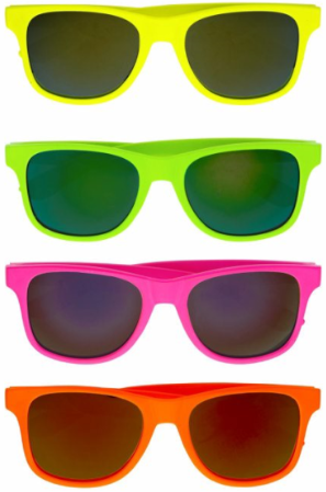 Neon 80er Jahre Brille – Partybrille