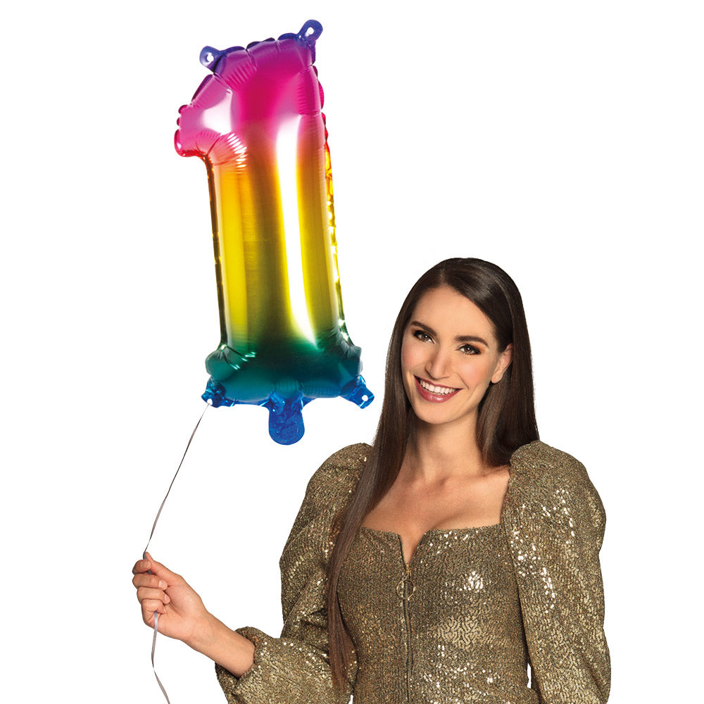 Folienballon Zahl 1 – Geburtstag Deko