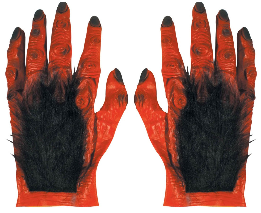 Handschuhe mit Kunstfell – Krampus