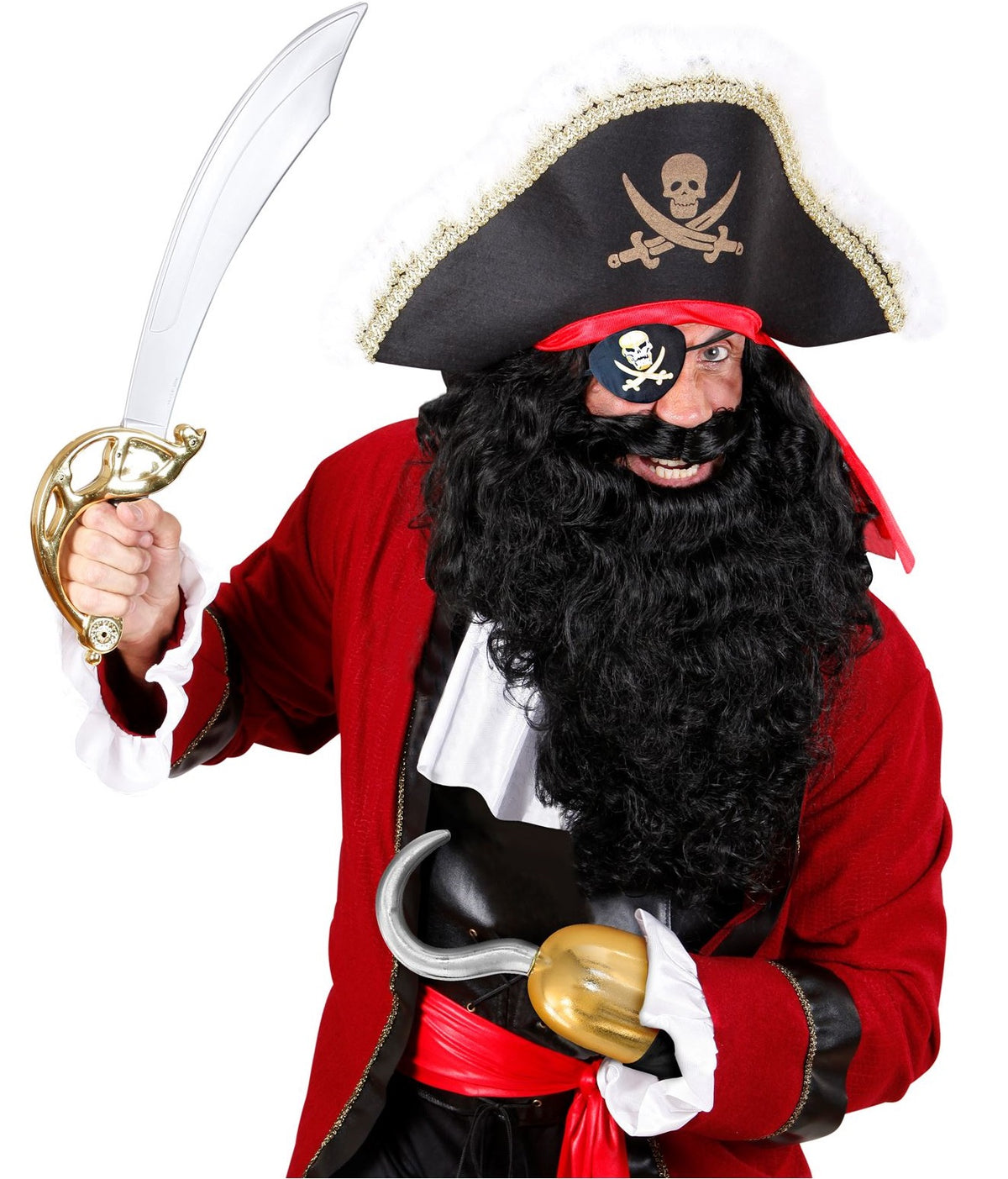 Charakter Bart mit Elastikband – St. Niklaus Bart, Schmutzli Bart