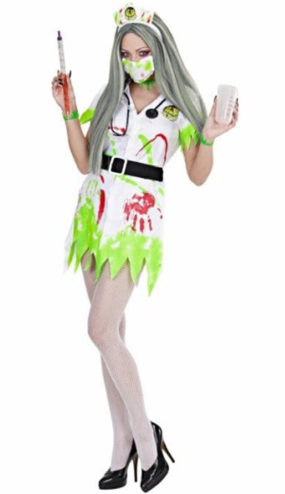 Zombie Krankenschwester mit Stethoskop