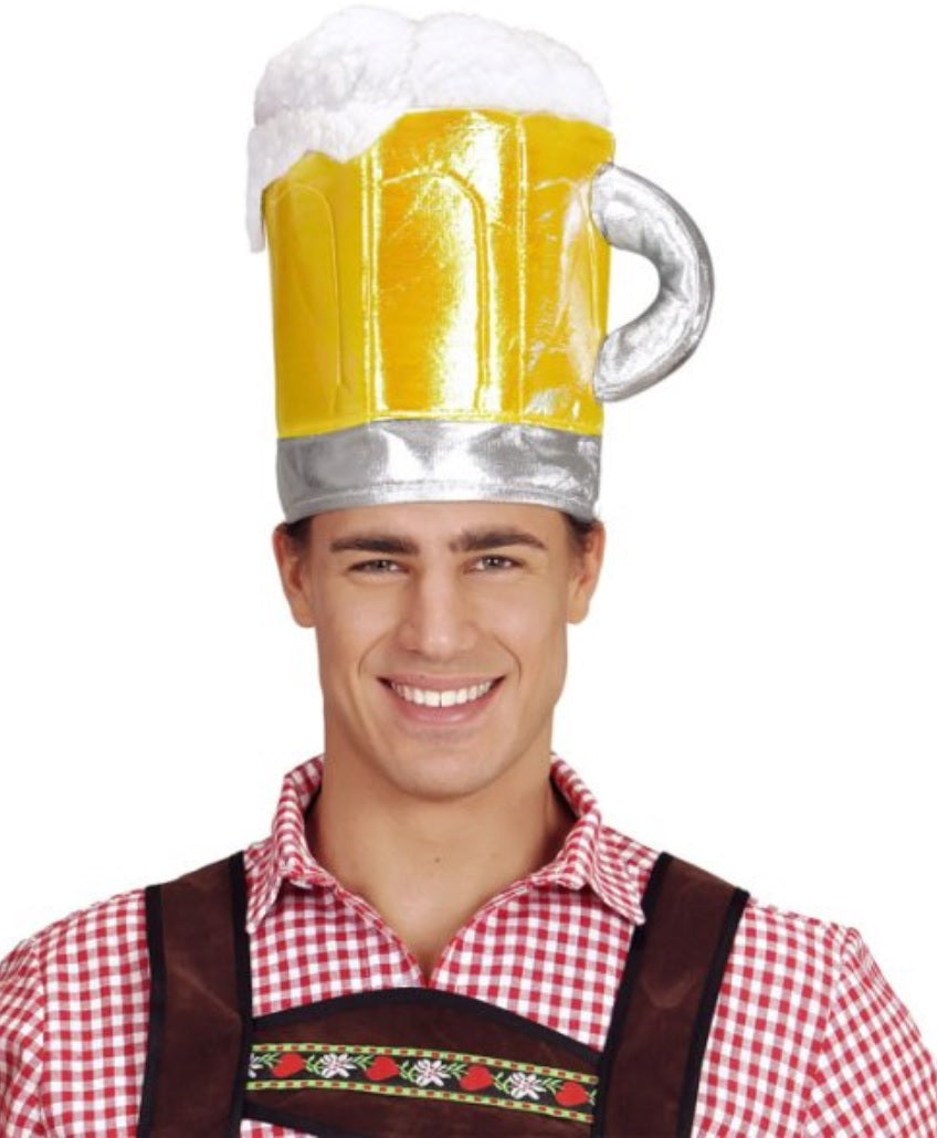 Bierhut Oktoberfest – Hut im Bierhumpen-Look