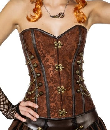 Corsage mit Verzierung – Steampunk