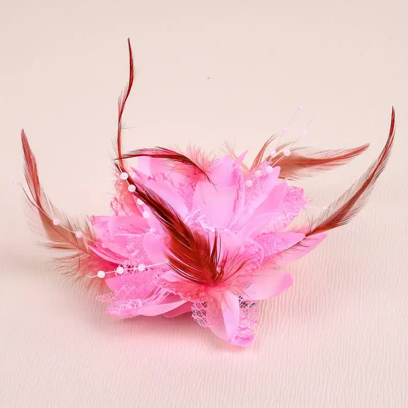 Gothic Haarblume mit Haarclip und Haargummi
