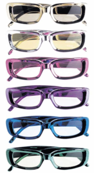Partybrille eckig – Disco Brille