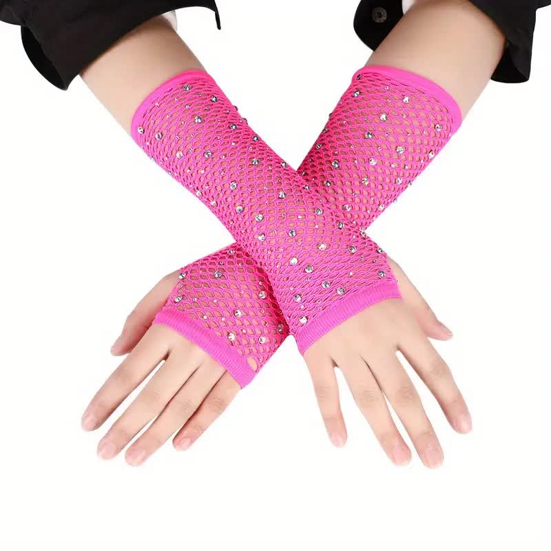Netzhandschuhe fingerlos – Punk Party