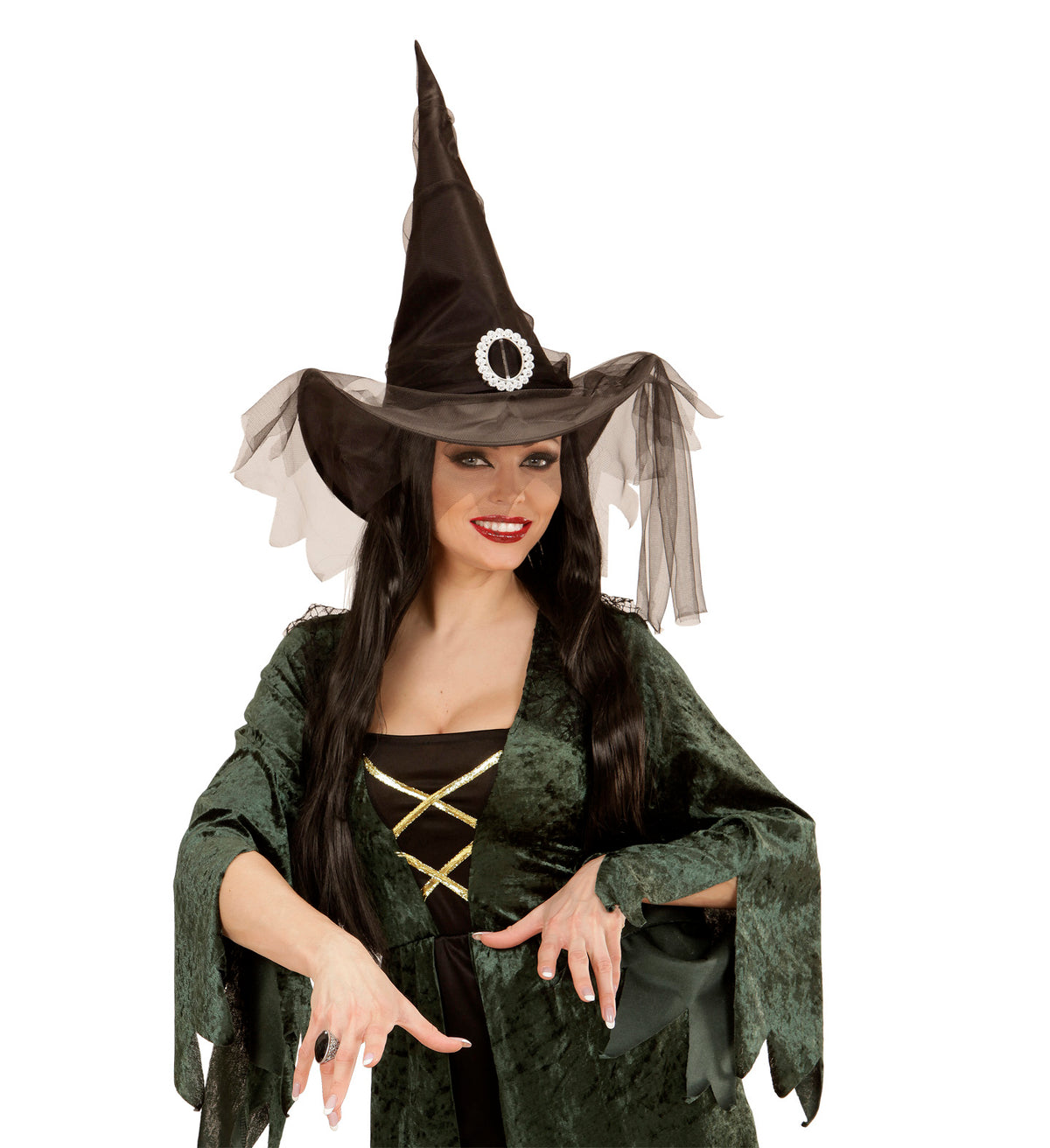 Hexenhut mit Tüll – Halloween Hut