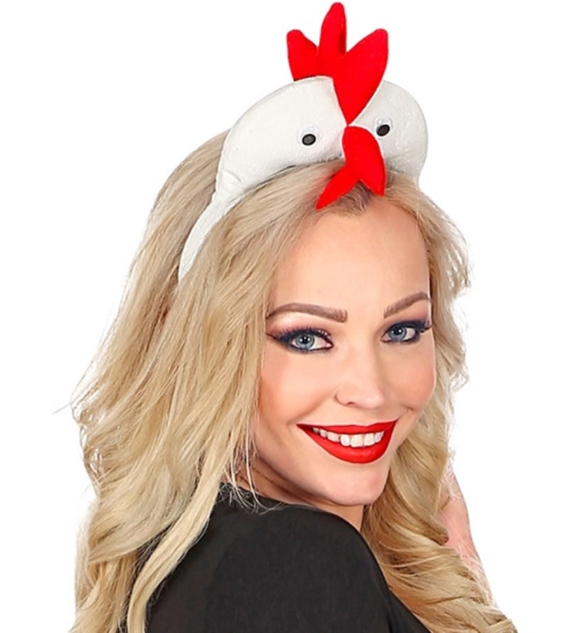 Huhn Set – Hahn Haarreif & Schwanz