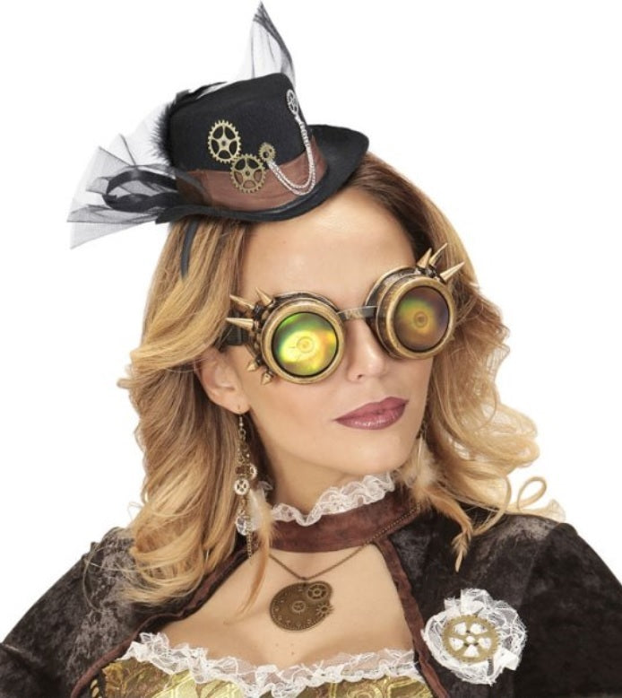 Steampunk Mini-Zylinder auf Haarreif