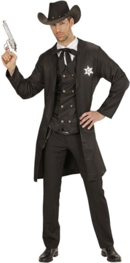 Sheriff Mantel mit Weste – Western Jacke