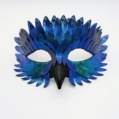 Krähenmaske Augenmaske für Halloween - Vogel