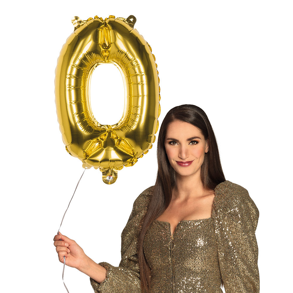 Folienballon Zahl 0 – Geburtstag Deko