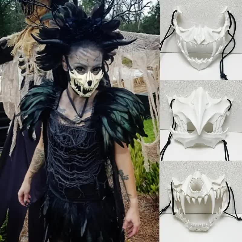 Wolfsschädel Maske für Halloween
