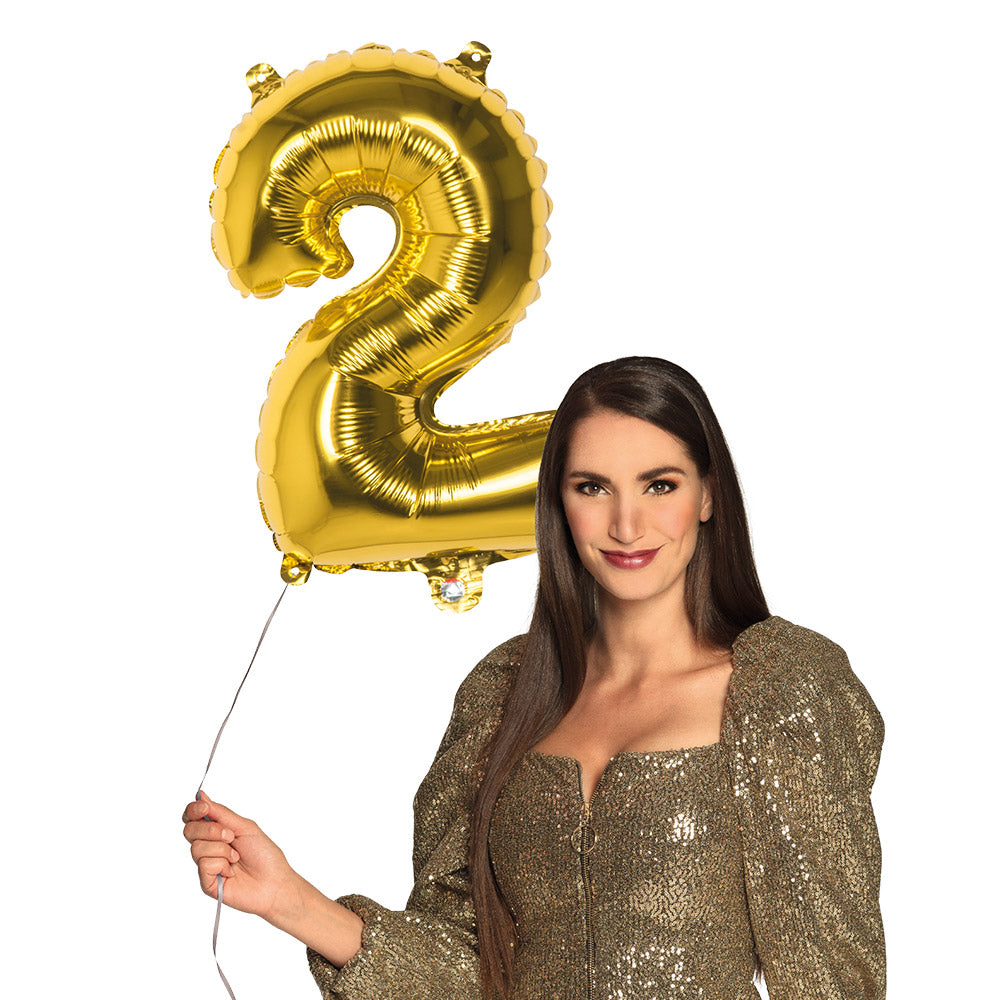 Folienballon Zahl 2 – Geburtstag Deko