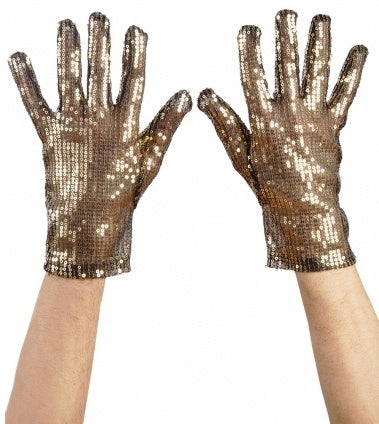 Netzhandschuhe mit Pailletten – Glitzer