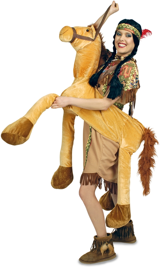 Pferd Reittier Kostüm Huckepack