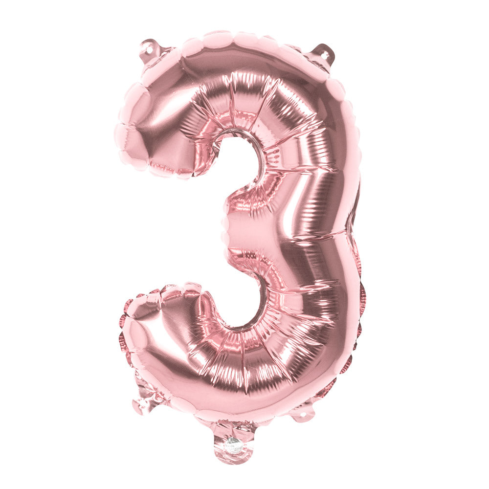 Folienballon Zahl 3 – Geburtstag Deko