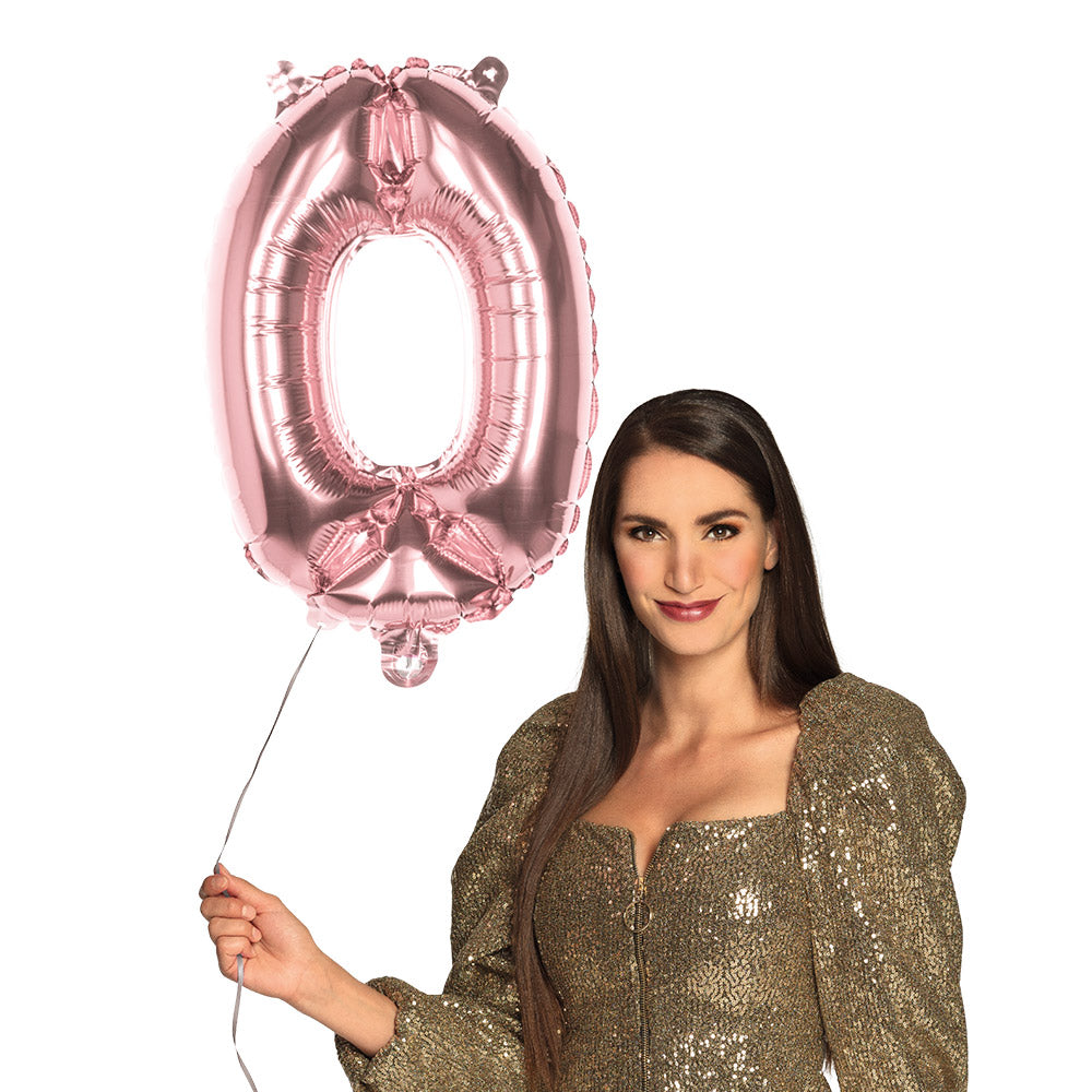 Folienballon Zahl 0 – Geburtstag Deko