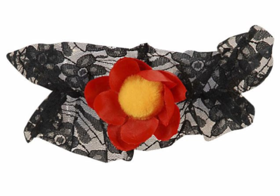 Strumpfband mit Blume