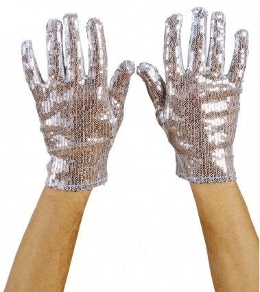 Netzhandschuhe mit Pailletten – Glitzer