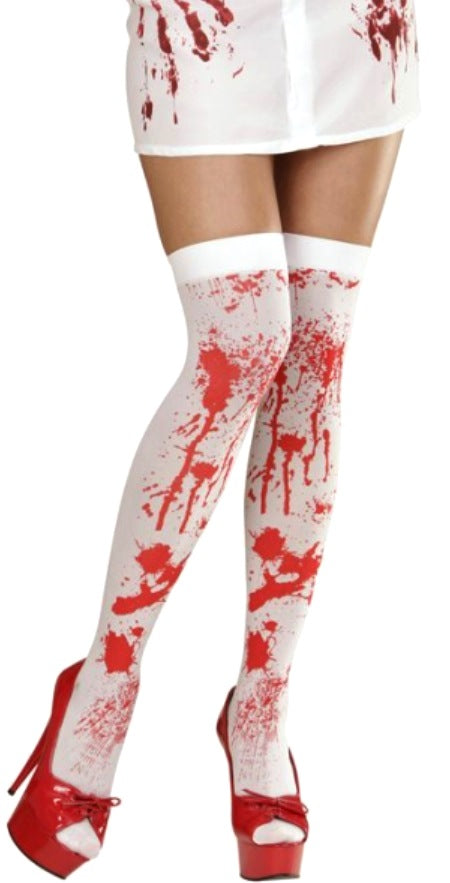 Overknees mit Blut – Halloween Zombie