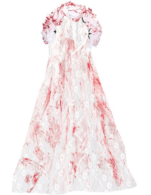 Brautschleier mit Rosen – Zombie Braut