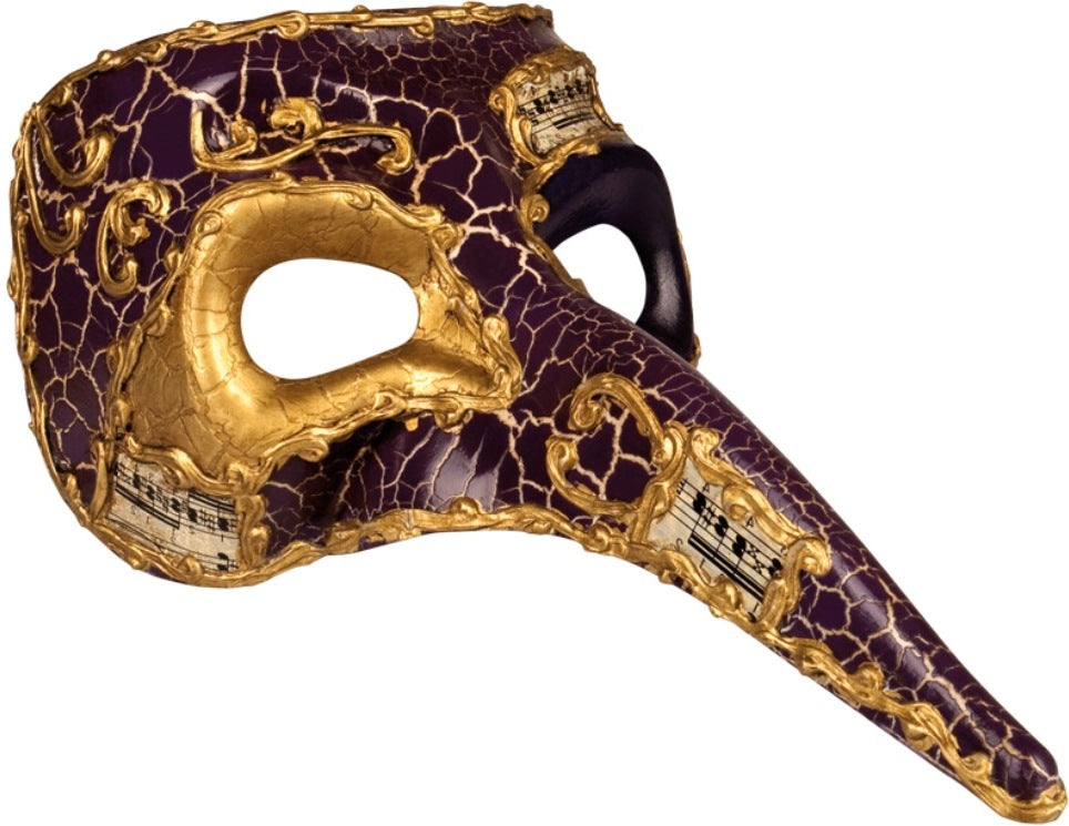 Venezianische Vogelmaske mit langem Schnabel