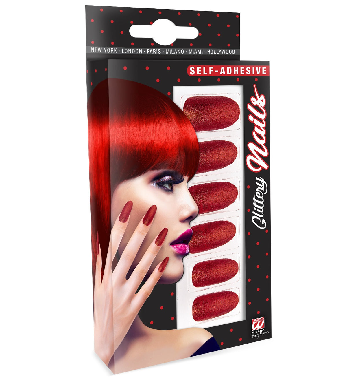 Fingernägel mit Glitzer – künstliche Nägel