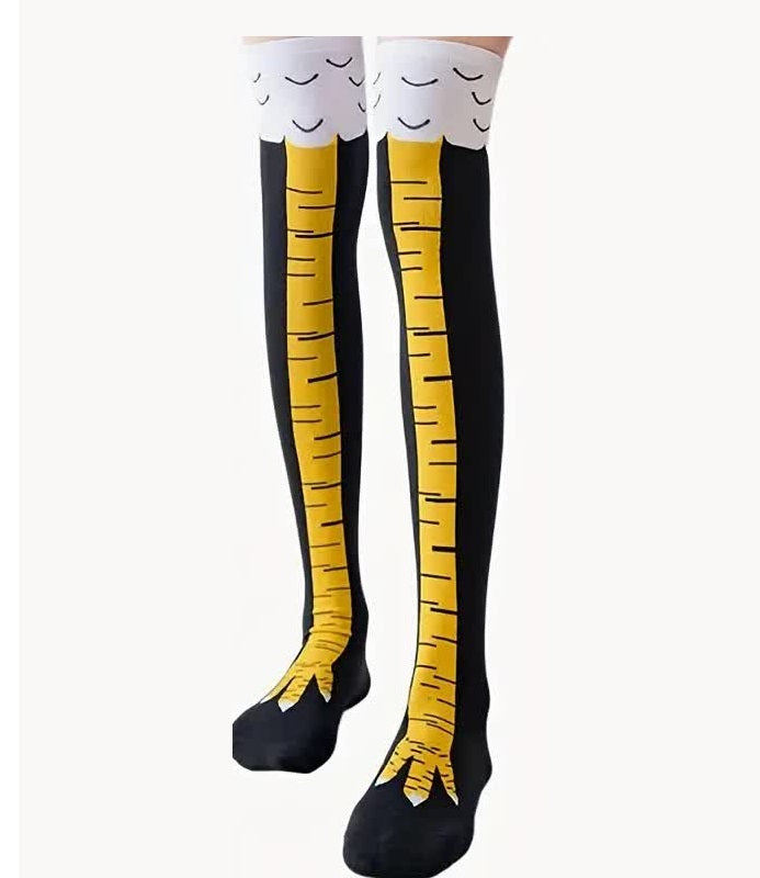 Hühnerfüsse Kniesocken – lustige Socken
